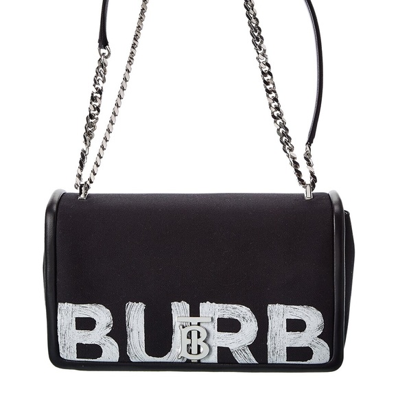 NIB Burberry Lola Medium Canvas and Leather Bag - Picture 2 of 12